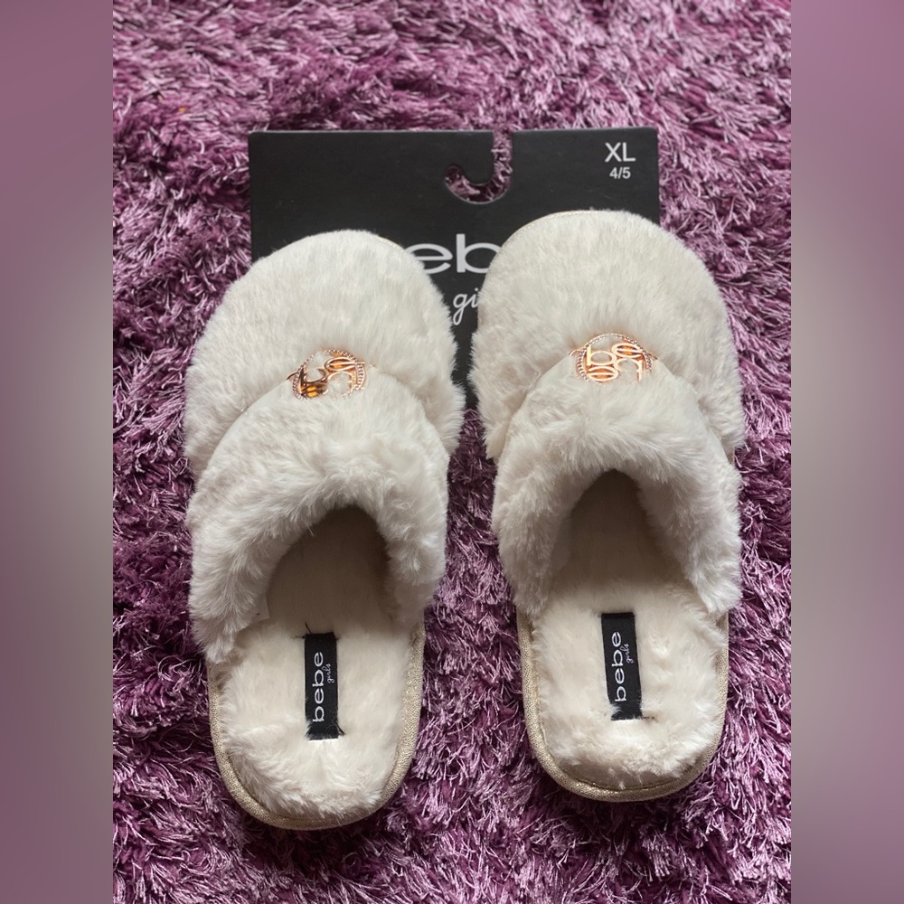 Girls plush Bebe Slippers
